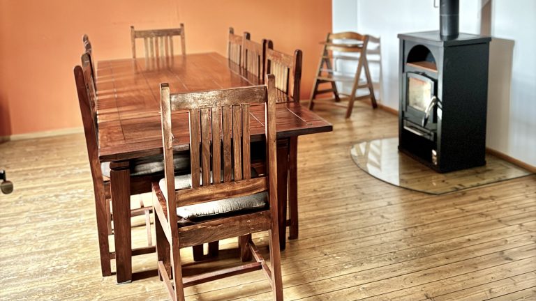Esszimmer mit Kamin